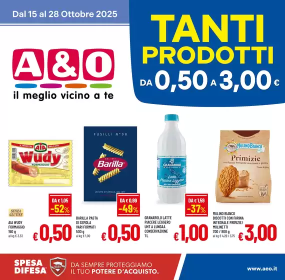 Volantino A&O a Bellegra | TANTI PRODOTTI DA 0,50 a 3,00€ | 2025-10-15T00:00:00.000Z - 2025-10-28T00:00:00.000Z