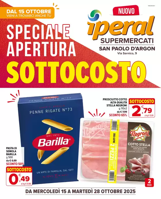 Volantino Iperal | Sottocosto | 2025-10-15T00:00:00.000Z - 2025-10-28T00:00:00.000Z