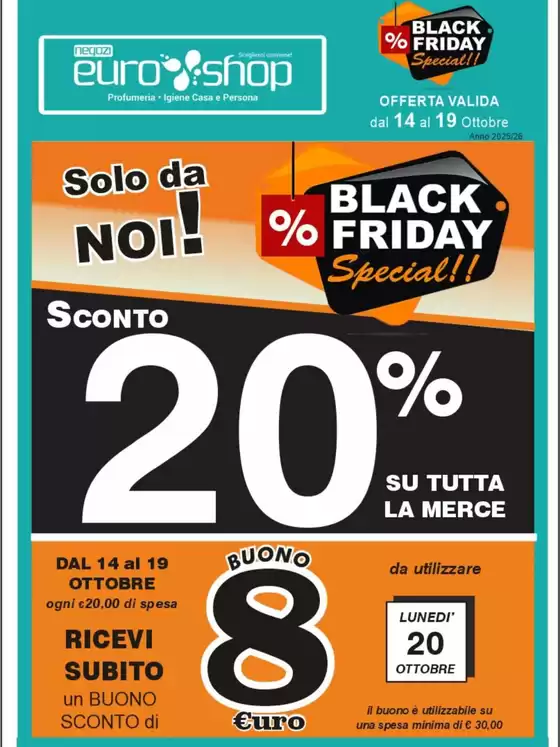 Volantino  a Casale di Scodosia | Black Friday special! | 2025-10-14T00:00:00.000Z - 2025-10-19T00:00:00.000Z
