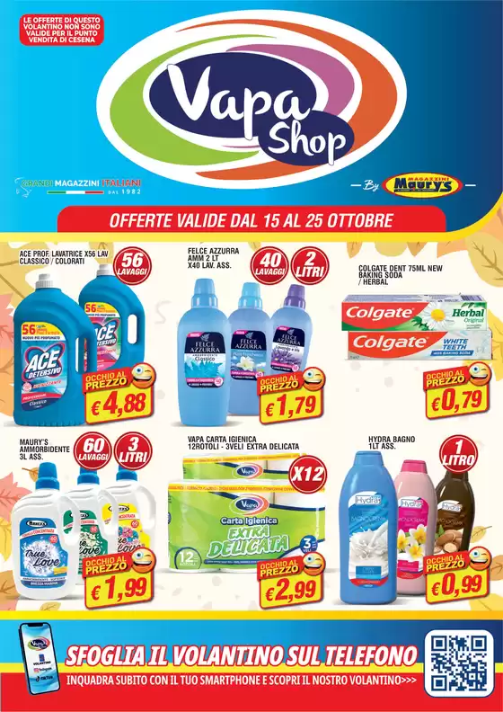 Volantino Vapashop a Ancona | OFFERTE VALIDE DAL 15 AL 25 OTTOBRE FFERTE VALIDE DAL 15 AL 25 OTTOBRE | 2025-10-15T00:00:00.000Z - 2025-10-25T00:00:00.000Z