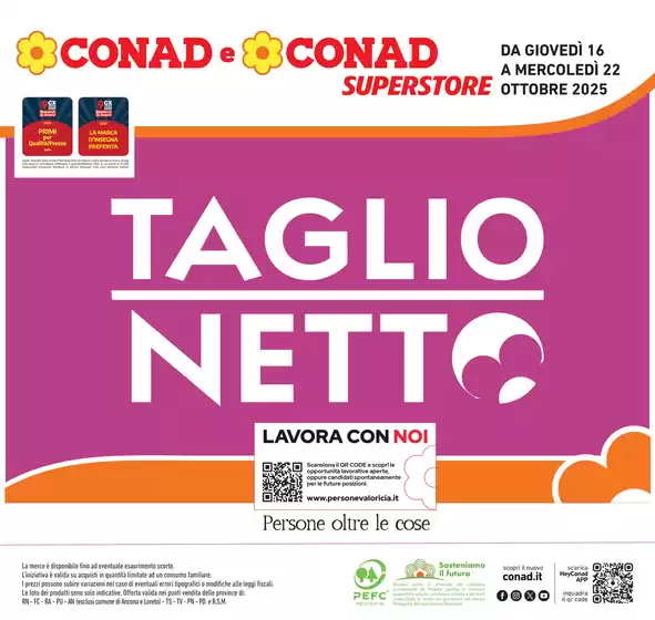 Volantino Conad Superstore a Gravellona Lomellina | Taglio Netto | 2025-10-16T00:00:00.000Z - 2025-10-22T00:00:00.000Z