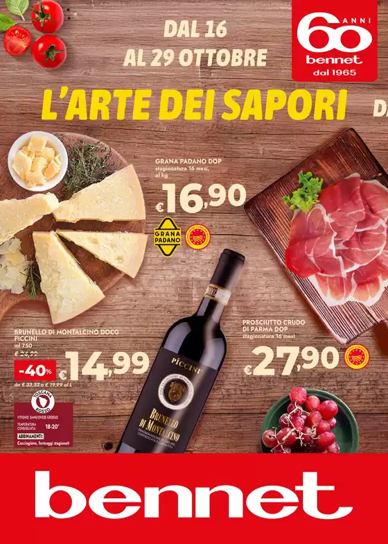 Volantino Bennet a Biella | L'arte Dei Sapori | 2025-10-16T00:00:00.000Z - 2025-10-29T00:00:00.000Z