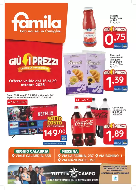 Giu i prezzi
