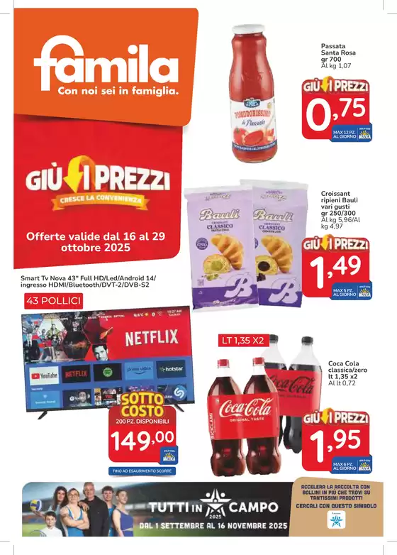 Giu i prezzi