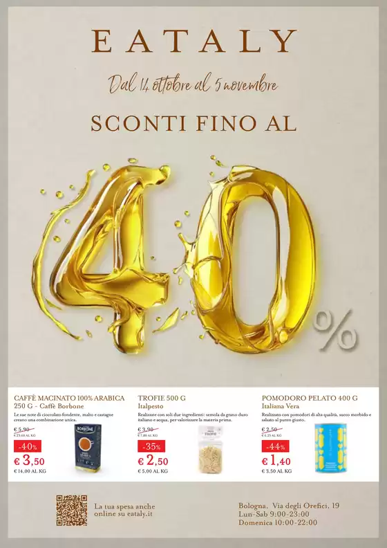 SCONTI FINO AL 40%