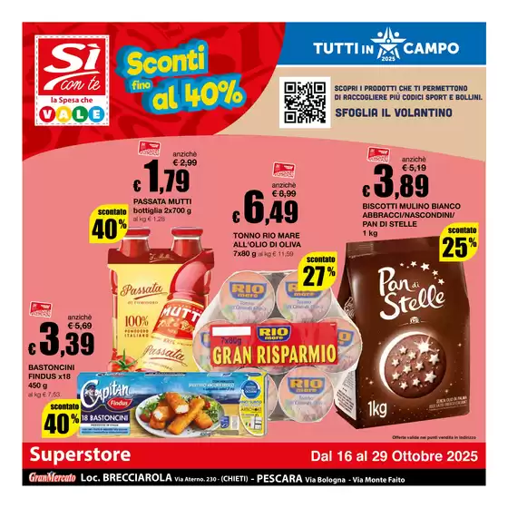 Sconti fino al 40%