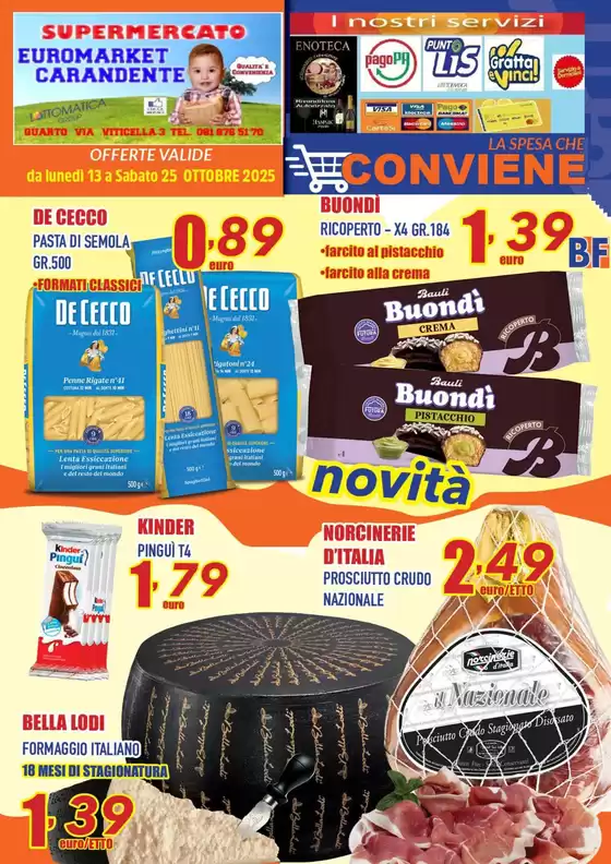 Volantino Euromarket Carandente a Milano | La spesa che conviene | 2025-10-15T00:00:00.000Z - 2025-10-25T00:00:00.000Z