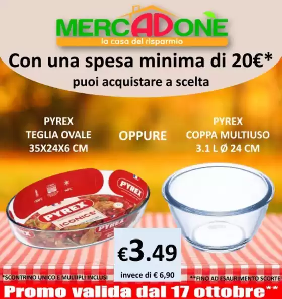 Volantino MercADone a Milano | Con una spesa minima di 20 euro | 2025-10-15T00:00:00.000Z - 2025-10-17T00:00:00.000Z