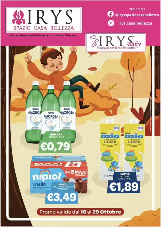 Volantino Irys | Promo valide dal 16 al 29 ottobre | 2025-10-15T00:00:00.000Z - 2025-10-29T00:00:00.000Z