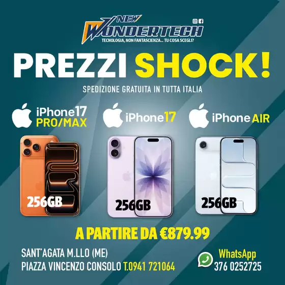 Volantino New Wondertech a Fiorenzuola |  PREZZI SHOCK!!! | 2025-10-15T00:00:00.000Z - 2025-10-20T00:00:00.000Z