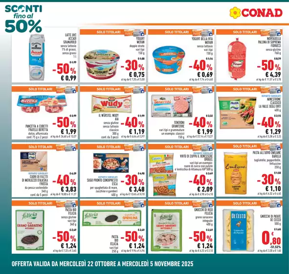Sconti fino al 50%