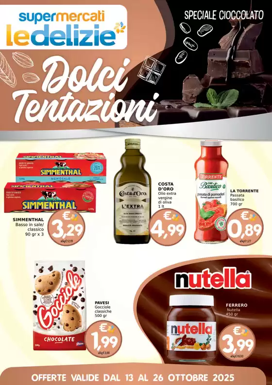 Volantino Le Delizie del Sud a Fiorenzuola | Dolci tentazioni | 2025-10-15T00:00:00.000Z - 2025-10-26T00:00:00.000Z