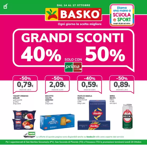 Volantino Basko a Fiorenzuola | Sconto 40% e 50% | 2025-10-14T00:00:00.000Z - 2025-10-27T00:00:00.000Z