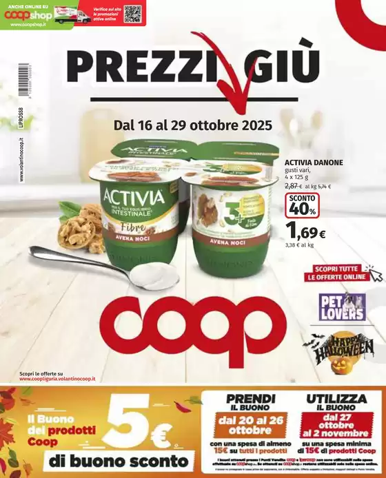 Volantino Coop a Pisa | Prezzi Giù | 2025-10-16T00:00:00.000Z - 2025-10-29T00:00:00.000Z