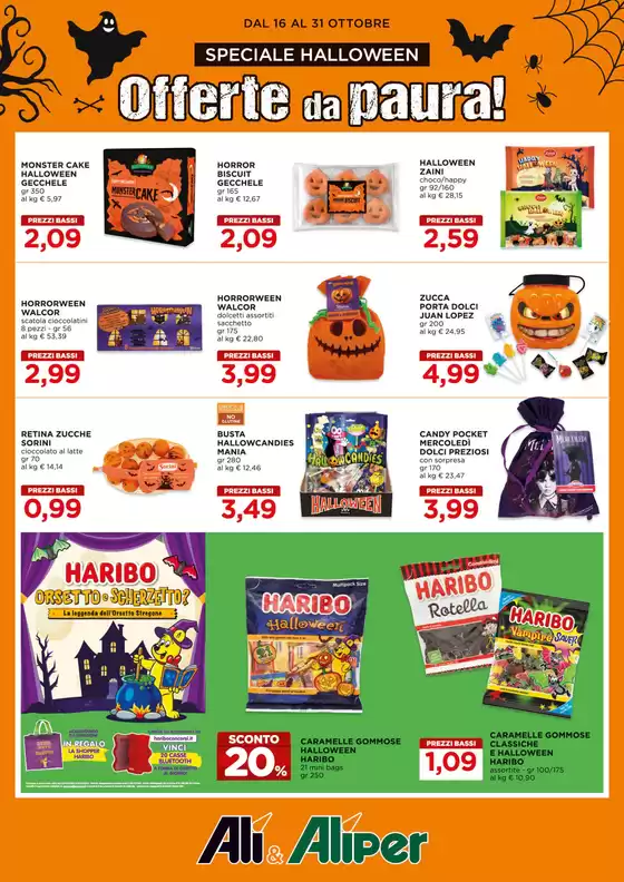 Volantino Alì e Alìper a Padova | Speciale Halloween | 2025-10-16T00:00:00.000Z - 2025-10-31T00:00:00.000Z