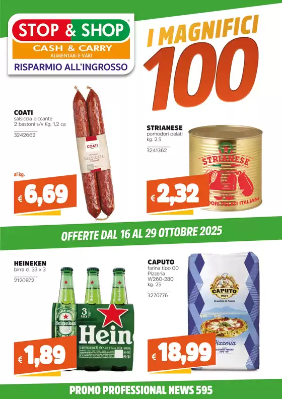 Volantino Stop e Shop a Fiumicino | I magnifici 100 | 2025-10-16T00:00:00.000Z - 2025-10-31T00:00:00.000Z