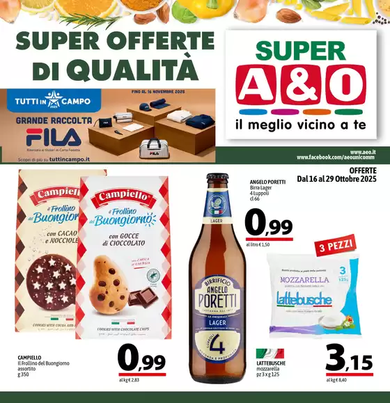 Volantino A&O a Giuliana |  SUPER OFFERTE DI QUALITÀ | 2025-10-16T00:00:00.000Z - 2025-10-29T00:00:00.000Z