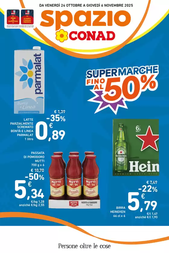 Volantino Spazio Conad a Rescaldina | Offerte Spazio Conad: Super marche fino al 50% | 2025-10-24T00:00:00.000Z - 2025-11-06T00:00:00.000Z