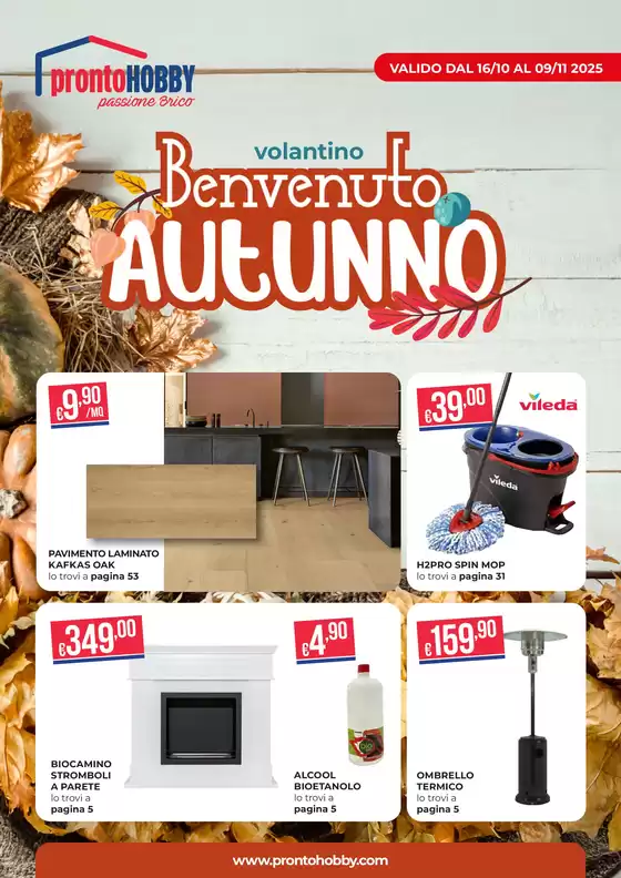 Volantino Pronto Hobby | Benvenuto autunno | 2025-10-16T00:00:00.000Z - 2025-11-09T00:00:00.000Z