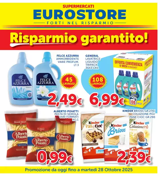 Volantino Supermercati Eurostore a Pisa | Risparmio garantito! | 2025-10-16T00:00:00.000Z - 2025-10-28T00:00:00.000Z