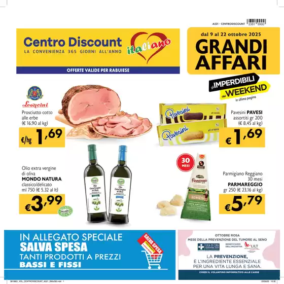 Volantino Centro Discount a Fiumefreddo di Sicilia | Grandi affari | 2025-10-16T00:00:00.000Z - 2025-10-22T00:00:00.000Z