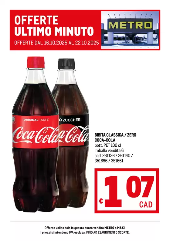 Volantino Metro a Ferrara | Offerte ultimo minuto | 2025-10-16T00:00:00.000Z - 2025-10-22T00:00:00.000Z