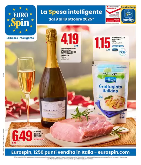 Volantino Eurospin a Bassano del Grappa | Catalogo Eurospin | 2025-10-09T00:00:00.000Z - 2025-10-19T00:00:00.000Z
