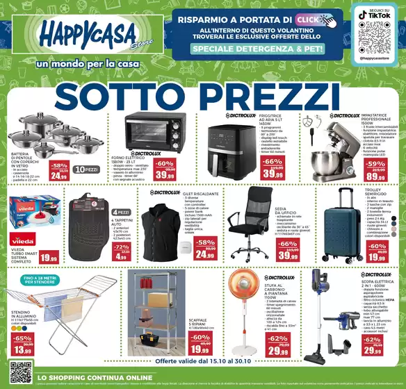 Volantino Happy Casa Store | Sotto prezzi | 2025-10-16T00:00:00.000Z - 2025-10-30T00:00:00.000Z