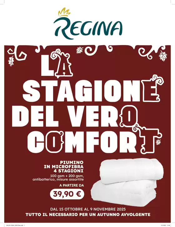 Volantino Regina Grandi Magazzini a Copertino | La stagione del vero comfort | 2025-10-17T00:00:00.000Z - 2025-11-09T00:00:00.000Z