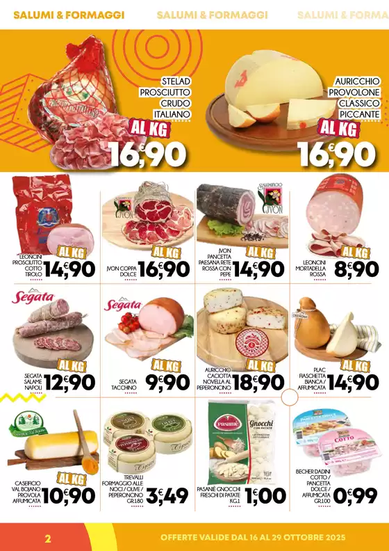 OFFERTE VALIDE DAL 16 AL 29 OTTOBRE 2025