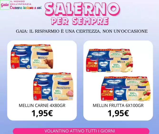Volantino Sanitaria Gaia a Collegno | Salerno per sempre | 2025-10-17T00:00:00.000Z - 2025-10-19T00:00:00.000Z