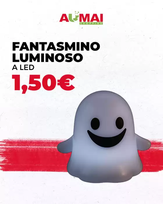 Volantino Aumai Market a Marsala | Fantasmino luminoso | 2025-10-17T00:00:00.000Z - 2025-10-31T00:00:00.000Z