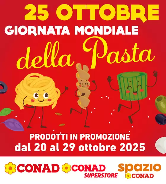 Volantino Spazio Conad a Grottammare | GIORNATA MONDIALE DELLA PASTA | 2025-10-20T00:00:00.000Z - 2025-10-29T00:00:00.000Z