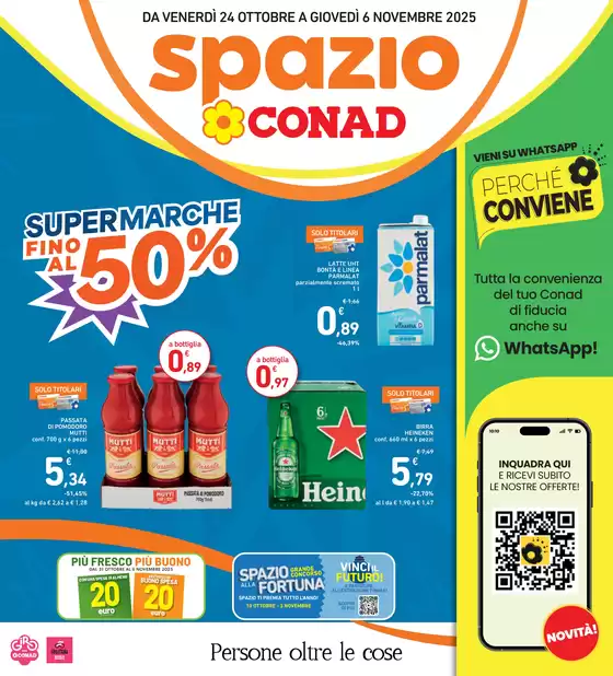 Volantino Spazio Conad a Napoli | Super marche fino al 50% | 2025-10-24T00:00:00.000Z - 2025-11-06T00:00:00.000Z