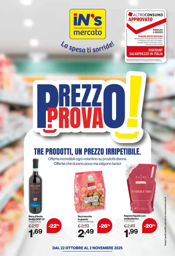 Volantino IN'S a Bressanone | Prezzo prova! | 2025-10-22T00:00:00.000Z - 2025-11-02T00:00:00.000Z