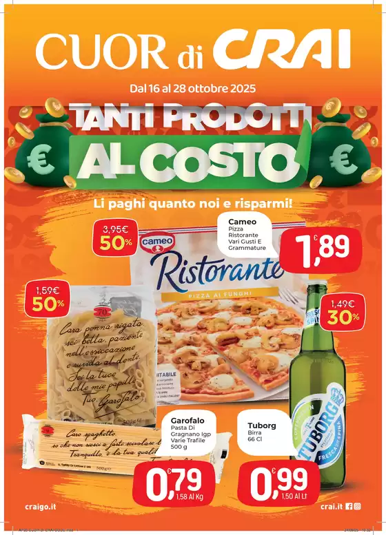 Tanti prodotti al costo