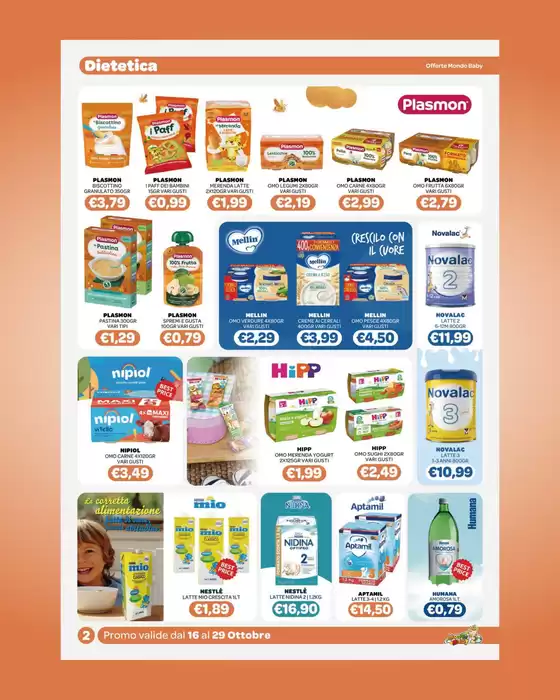 Promo valide dal 16 al 29 ottobre