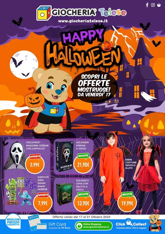 Volantino Giocheria a Aprilia | Happy Halloween | 2025-10-20T00:00:00.000Z - 2025-10-31T00:00:00.000Z
