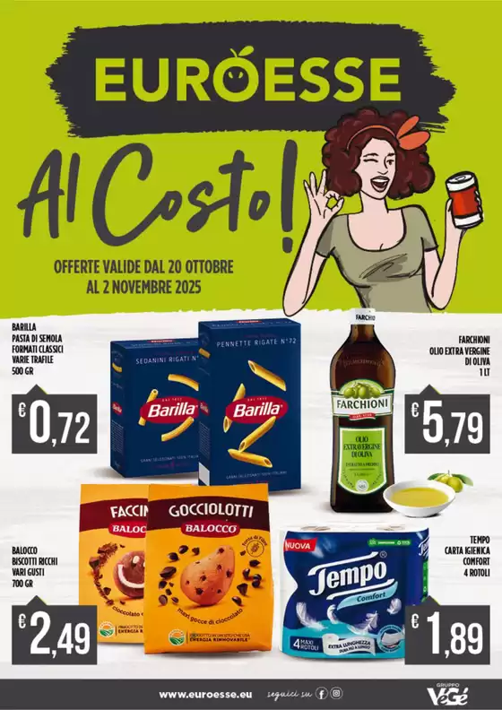 Volantino Euroesse | Al costo! | 2025-10-20T00:00:00.000Z - 2025-11-02T00:00:00.000Z