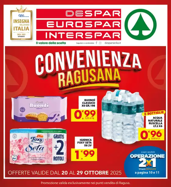 Volantino Eurospar | Convenienza Ragusana | 2025-10-20T00:00:00.000Z - 2025-10-29T00:00:00.000Z