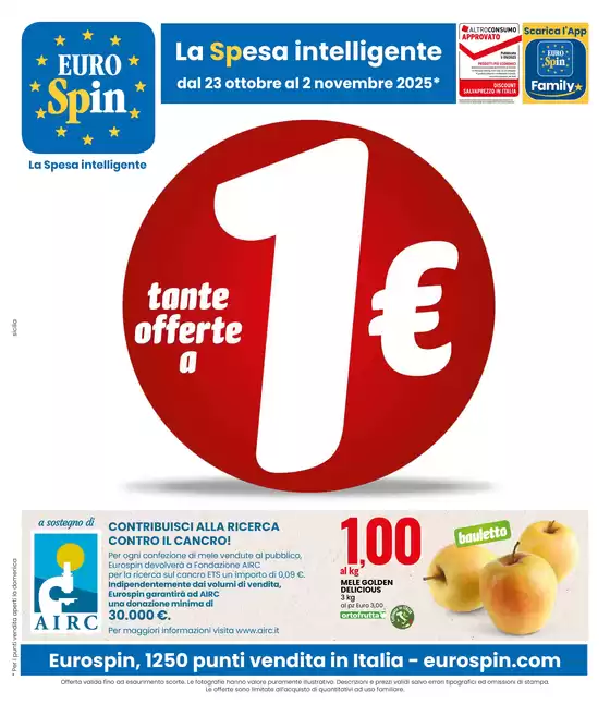Volantino Eurospin a Belvedere Marittimo | TANTE OFFERTE A 1 EURO | 2025-10-23T00:00:00.000Z - 2025-11-02T00:00:00.000Z
