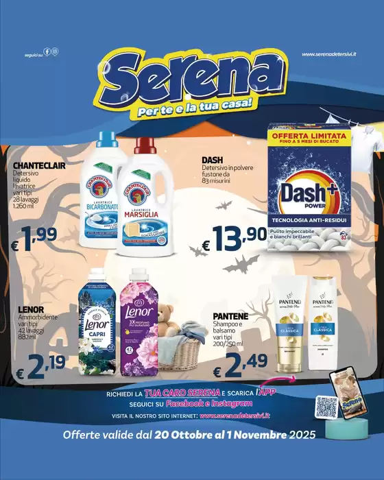 Volantino Serena Detersivi | Offerte valide dal 20 ottobre al 1 novembre | 2025-10-20T00:00:00.000Z - 2025-11-01T00:00:00.000Z