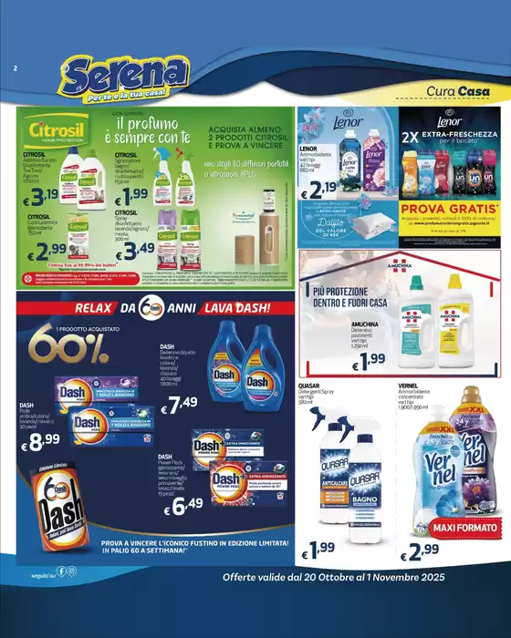 Offerte valide dal 20 ottobre al 1 novembre