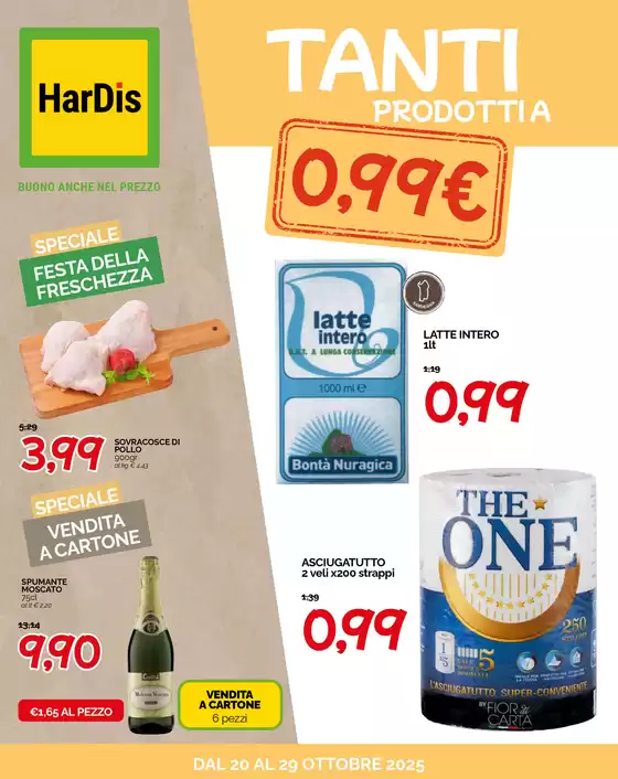Volantino Hardis | Tanti prodotti a 0,99 euro | 2025-10-20T00:00:00.000Z - 2025-10-29T00:00:00.000Z