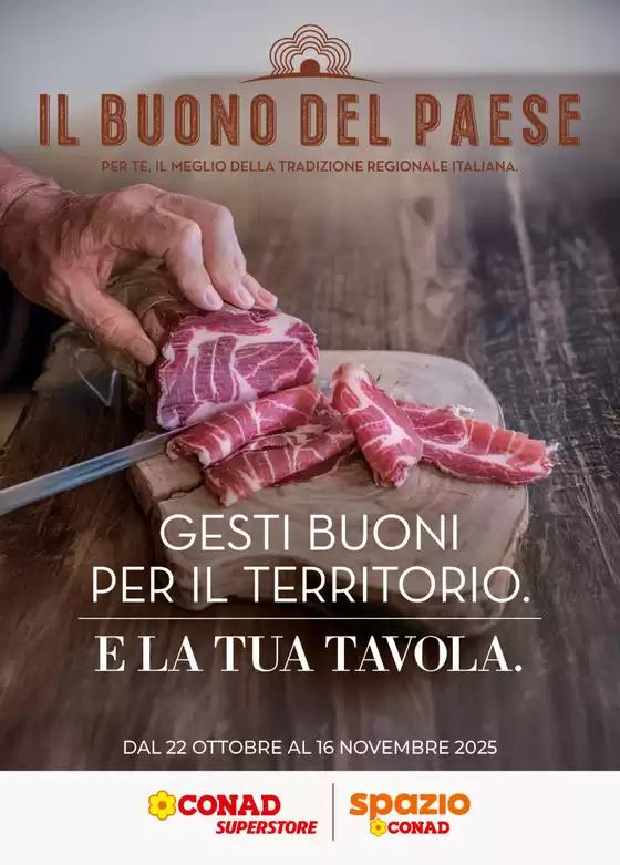Volantino Spazio Conad | Il Buono del Paese | 2025-10-22T00:00:00.000Z - 2025-11-16T00:00:00.000Z