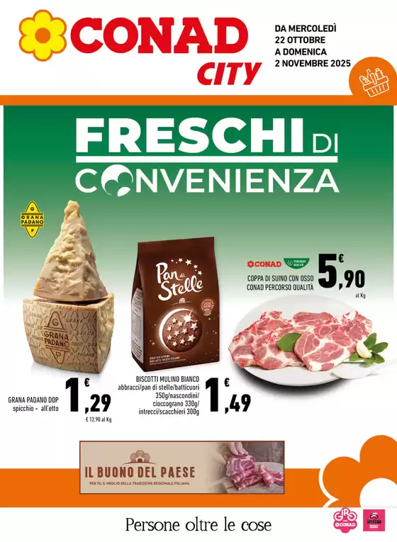 Volantino Conad City a Catania | FRESCHI di Convenienza | 2025-10-22T00:00:00.000Z - 2025-11-02T00:00:00.000Z