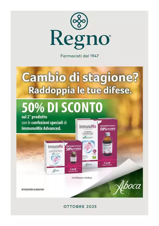 Volantino Farmaregno a Sciacca | Ottobre 2025 | 2025-10-20T00:00:00.000Z - 2025-10-31T00:00:00.000Z