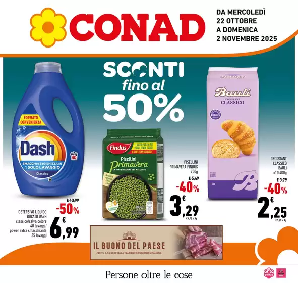 Volantino Conad a Acireale | Sconti fino al 50% | 2025-10-22T00:00:00.000Z - 2025-11-02T00:00:00.000Z
