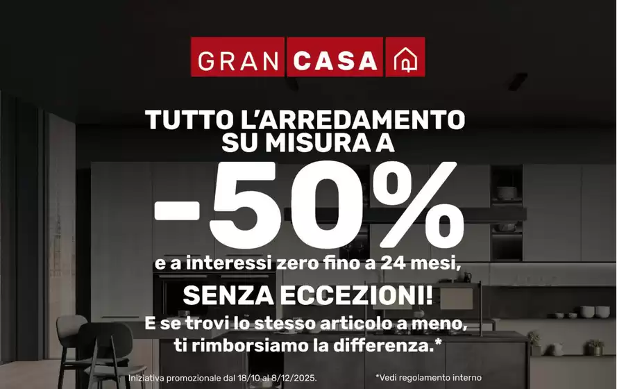 Volantino Grancasa | -50% | 2025-10-20T00:00:00.000Z - 2025-12-08T00:00:00.000Z