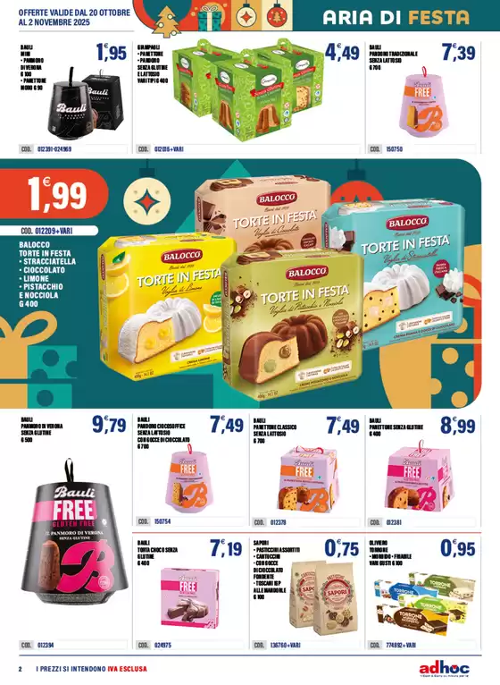 OFFERTE VALIDE DAL 20 OTTOBRE AL 2 NOVEMBRE 2025